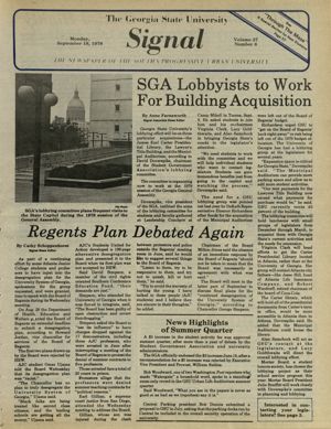 The Georgia State University Signal, 1978-09-18