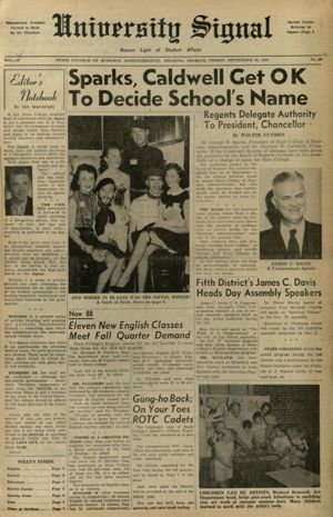 University Signal, 1955-09-30
