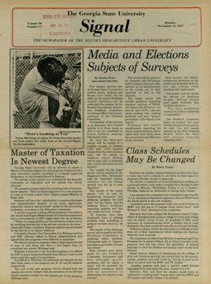 The Georgia State University Signal, 1977-11-14