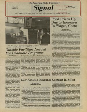 The Georgia State University Signal, 1978-01-09