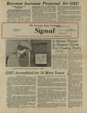 The Georgia State University Signal, 1978-01-16