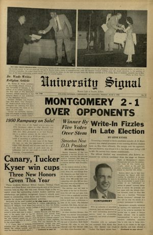 University Signal, 1950-06-02