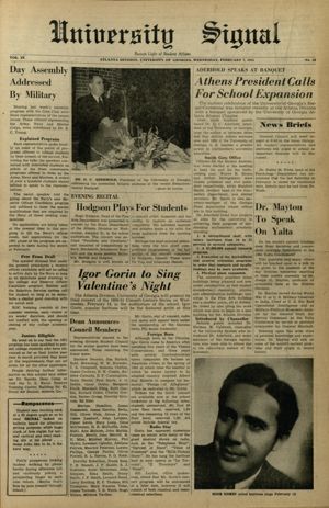 University Signal, 1951-02-07