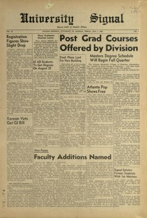 University Signal, 1952-08-01