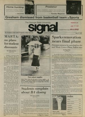 The Georgia State University Signal, 1987-06-23