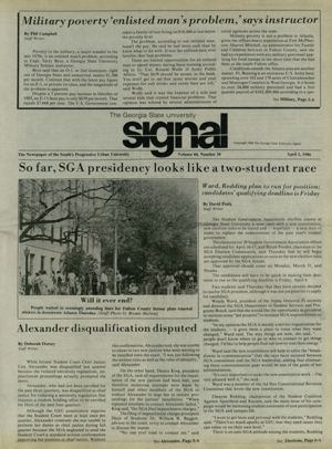 The Georgia State University Signal, 1986-04-01