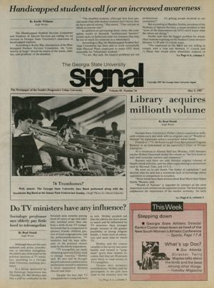 The Georgia State University Signal, 1987-05-05