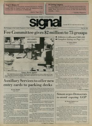 The Georgia State University Signal, 1987-05-26