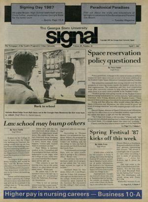 The Georgia State University Signal, 1987-04-07