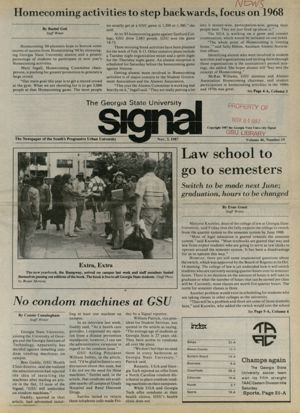 The Georgia State University Signal, 1987-11-03