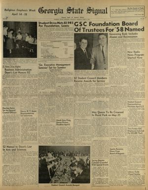 Georgia State Signal, 1958-04-04