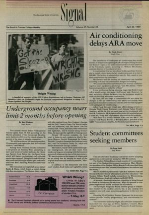 The Georgia State University Signal, 1989-04-25