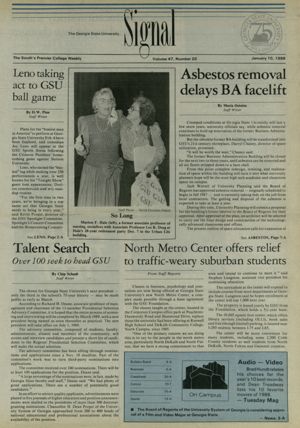 The Georgia State University Signal, 1989-01-10