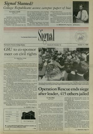 The Georgia State University Signal, 1988-10-11