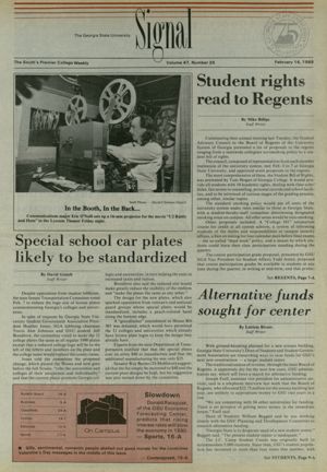 The Georgia State University Signal, 1989-02-14