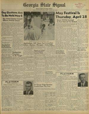 Georgia State Signal, 1960-04-26