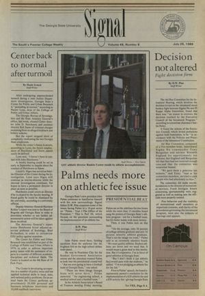 The Georgia State University Signal, 1989-07-25