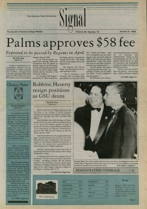 The Georgia State University Signal, 1990-01-09