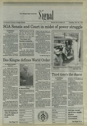 The Georgia State University Signal, 1991-04-30