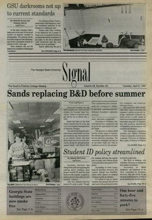 The Georgia State University Signal, 1991-04-02
