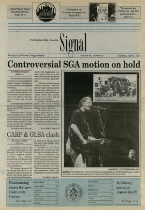 The Georgia State University Signal, 1991-04-09