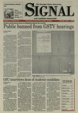 The Georgia State University Signal, 1993-06-01