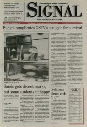 The Georgia State University Signal, 1992-11-03