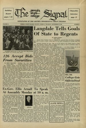 Georgia State College Signal, 1965-09-23