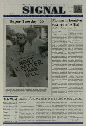 The Georgia State University Signal, 1996-11-05