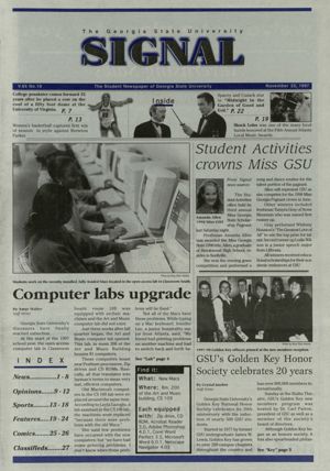 The Georgia State University Signal, 1997-11-25