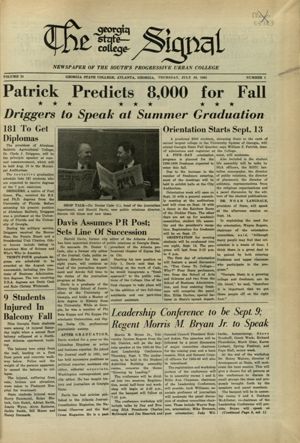 Georgia State College Signal, 1965-07-29