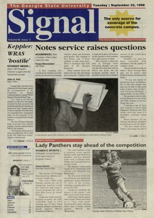 The Georgia State University Signal, 1998-09-22