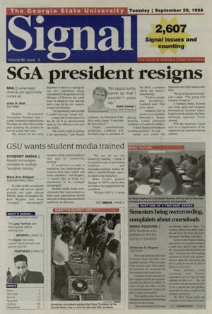 The Georgia State University Signal, 1998-09-29