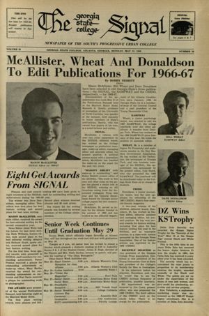 The Georgia State College Signal, 1966-05-23