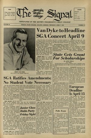 The Georgia State College Signal, 1966-04-07