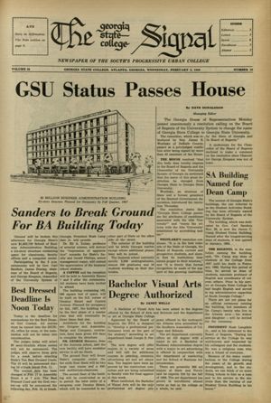 The Georgia State College Signal, 1966-02-02