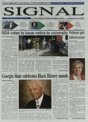 Georgia State University Signal, 2004-02-10