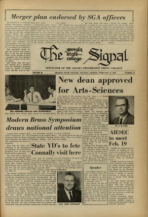 The Georgia State College Signal, 1968-02-15
