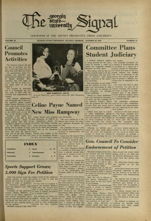 The Georgia State University Signal, 1969-10-30