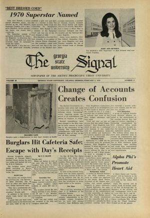 The Georgia State University Signal, 1970-02-05