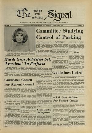 The Georgia State University Signal, 1970-02-12