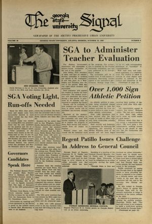 The Georgia State University Signal, 1969-10-16