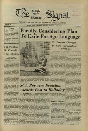 The Georgia State University Signal, 1971-04-29