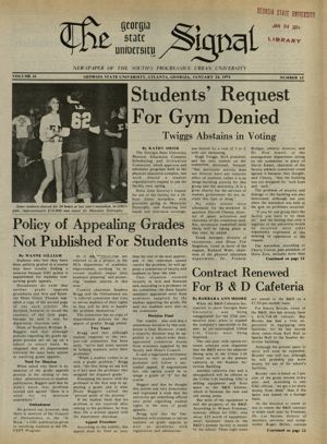 The Georgia State University Signal, 1974-01-24