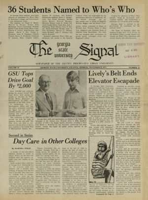 The Georgia State University Signal, 1973-11-08
