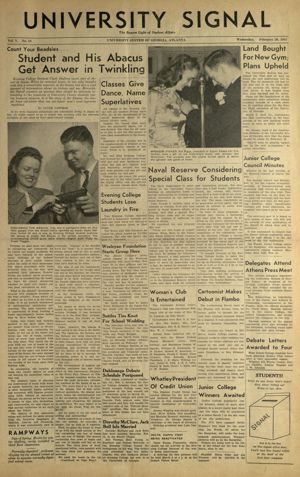 University Signal, 1947-02-26