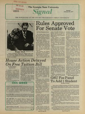 The Georgia State University Signal, 1977-02-21