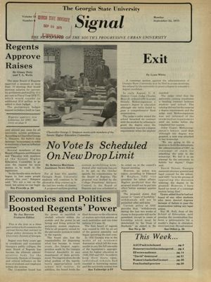 The Georgia State University Signal, 1975-09-22