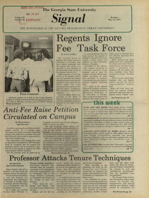 The Georgia State University Signal, 1977-05-16