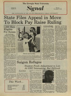 The Georgia State University Signal, 1975-11-03